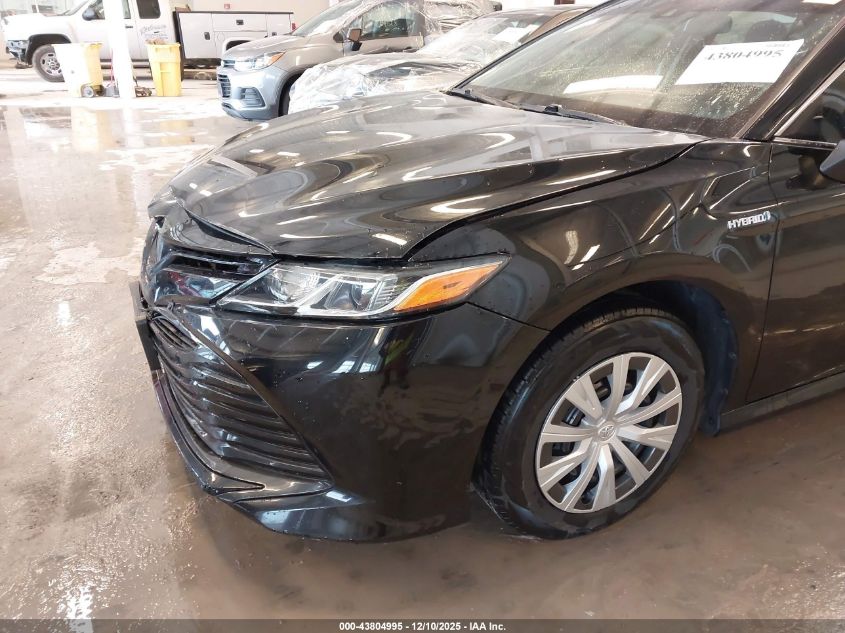 2019 Toyota Camry Hybrid Le VIN: 4T1B31HKXKU006696 Lot: 43804995
