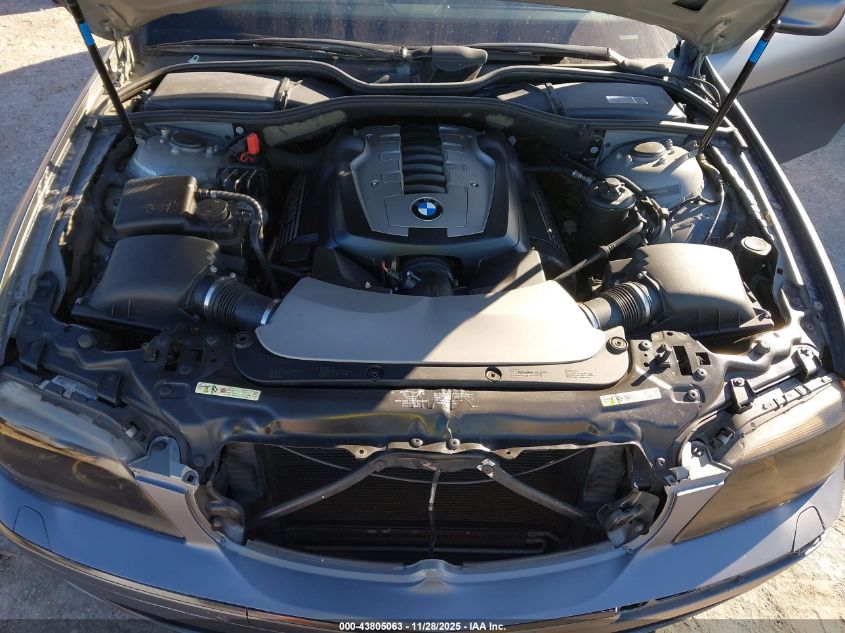 2007 BMW 750I VIN: WBAHL83587DT08825 Lot: 43805063