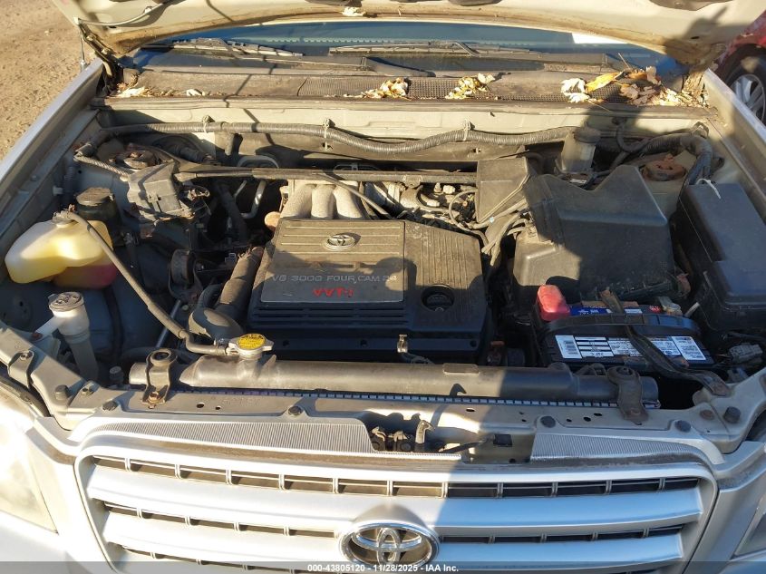 2002 Toyota Highlander V6 VIN: JTEHF21A620084294 Lot: 43805120