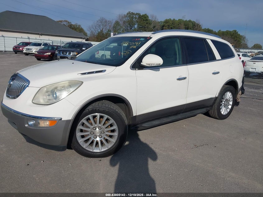 Vin: 5gakraed3cj163810, lot: 44300599, buick enclave 20122