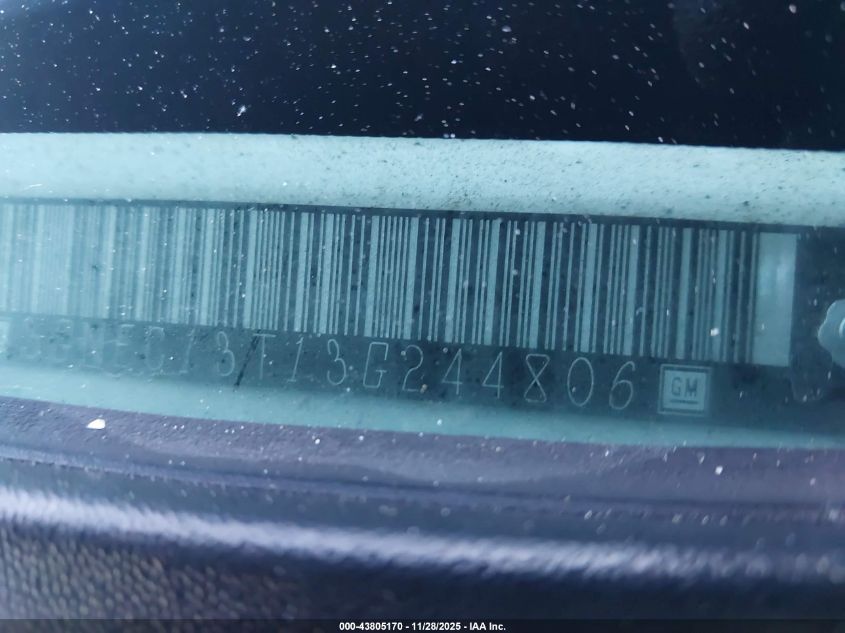 2003 Chevrolet Avalanche 1500 VIN: 3GNEC13T13G244806 Lot: 43805170