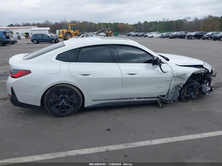 2024 BMW I4 Gran Coupe Edrive35 VIN: WBY43AW01RFS99996 Lot: 43805183