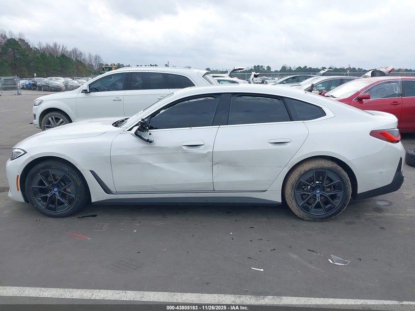 2024 BMW I4 Gran Coupe Edrive35 VIN: WBY43AW01RFS99996 Lot: 43805183