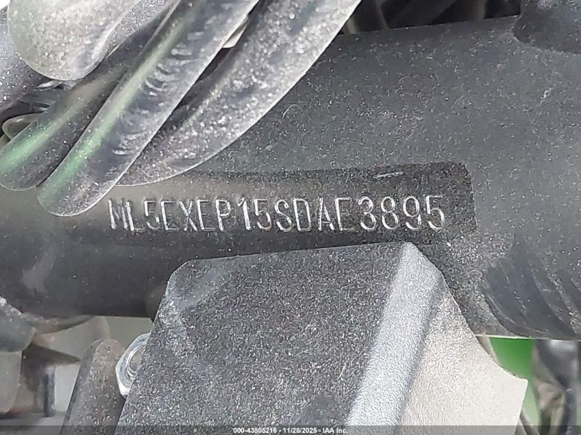 2025 Kawasaki Ex650 P VIN: ML5EXEP15SDAE3895 Lot: 43805216