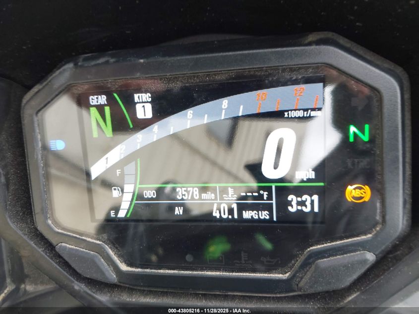 2025 Kawasaki Ex650 P VIN: ML5EXEP15SDAE3895 Lot: 43805216