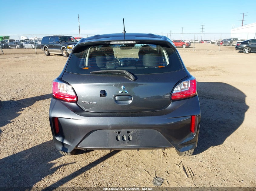 2024 Mitsubishi Mirage Es/Le VIN: ML32AUHJXRH016833 Lot: 43805239