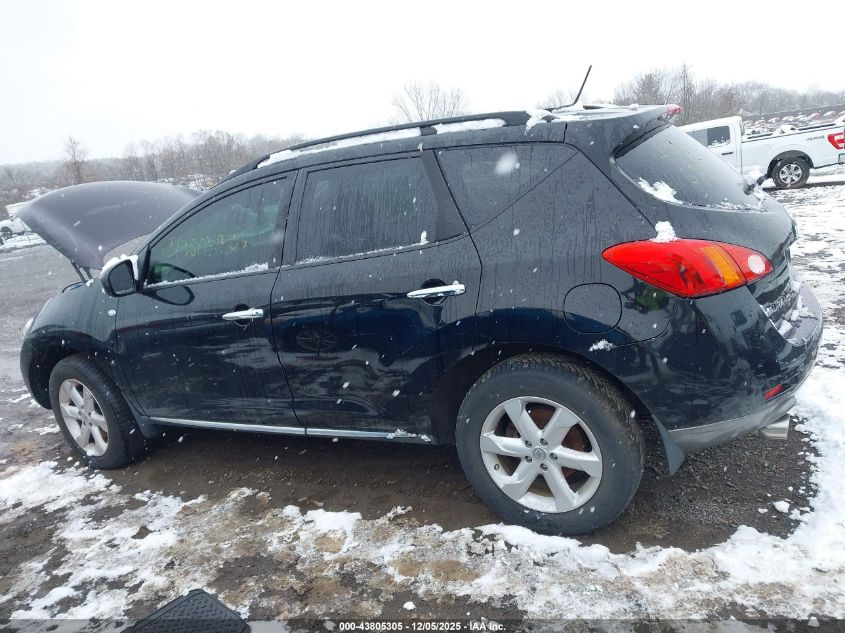 2009 Nissan Murano Sl VIN: JN8AZ18W59W206499 Lot: 43805305