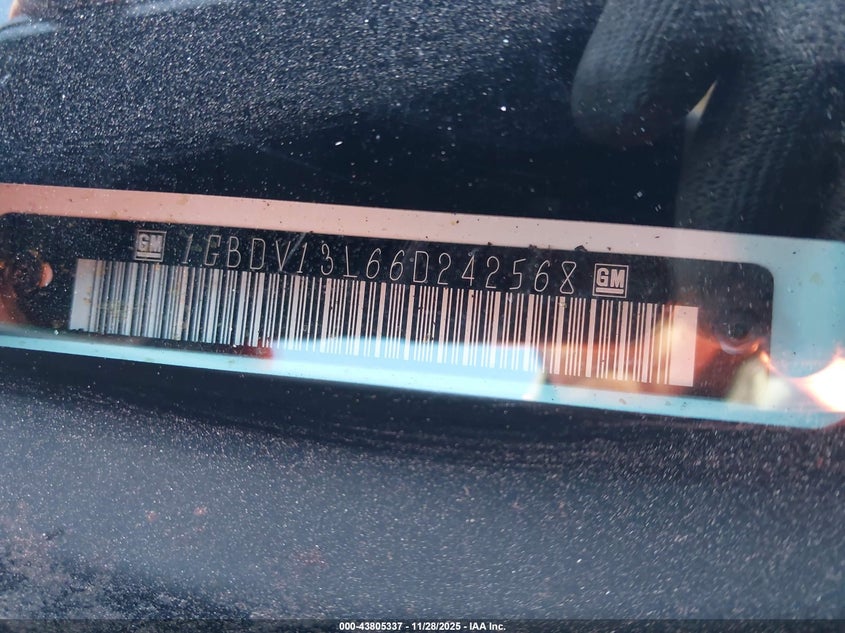 2006 Chevrolet Uplander Ls VIN: 1GBDV13L66D242568 Lot: 43805337