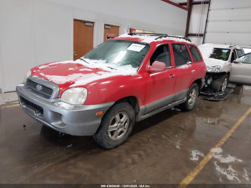 KM8SC13E33U523633 2003 HYUNDAI SANTA FE photo no. 2