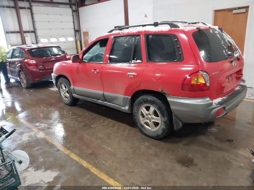 KM8SC13E33U523633 2003 HYUNDAI SANTA FE photo no. 3