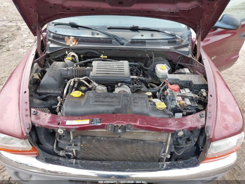 2002 Dodge Dakota Slt VIN: 1B7HL48NX2S531750 Lot: 43805471