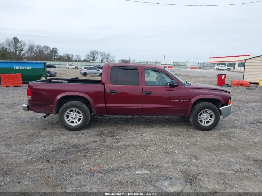 2002 Dodge Dakota Slt VIN: 1B7HL48NX2S531750 Lot: 43805471