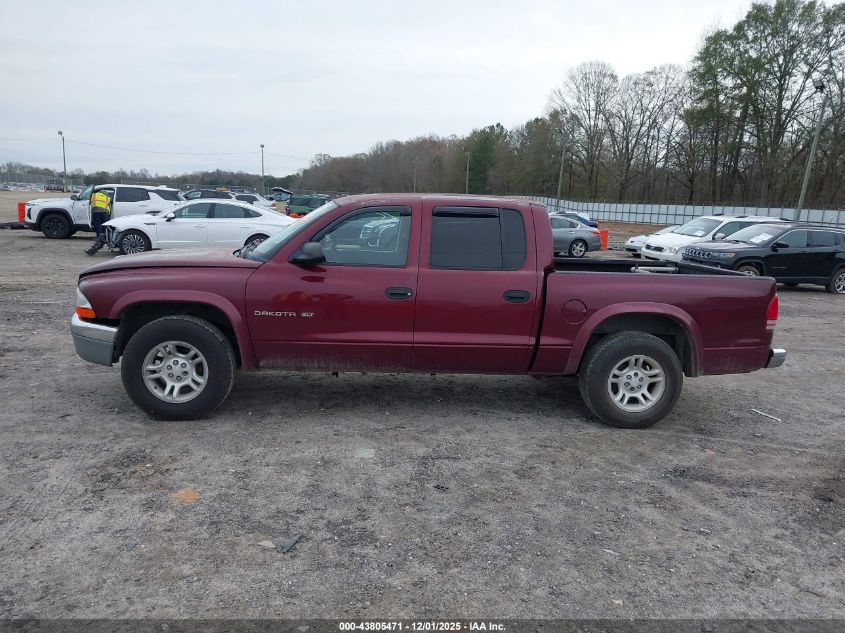 2002 Dodge Dakota Slt VIN: 1B7HL48NX2S531750 Lot: 43805471