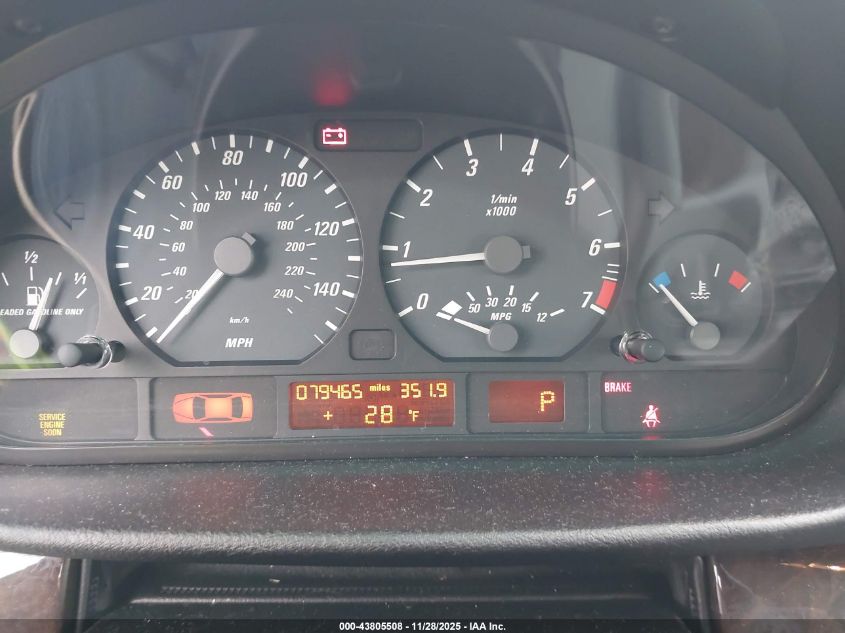 2002 BMW 325Ci VIN: WBABN33412PG58995 Lot: 43805508