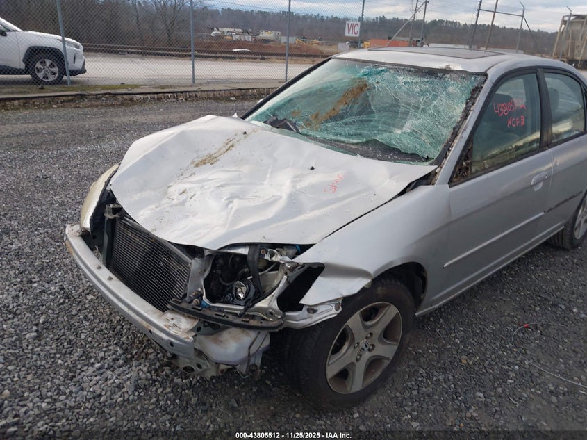 2004 Honda Civic Ex VIN: JHMES26754S001704 Lot: 43805512