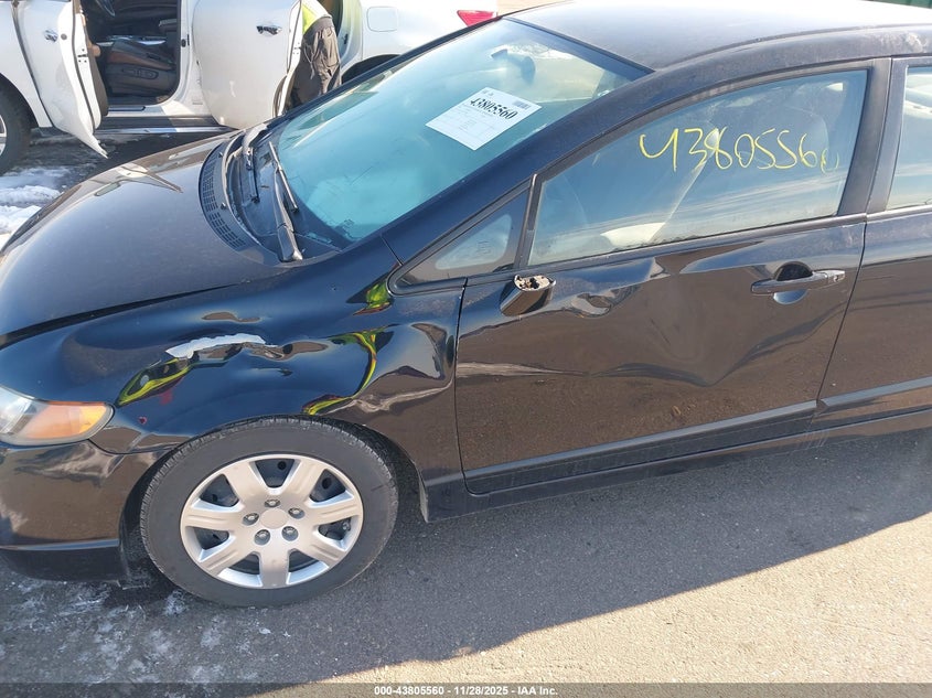 2008 Honda Civic Lx VIN: 2HGFA16548H356881 Lot: 43805560