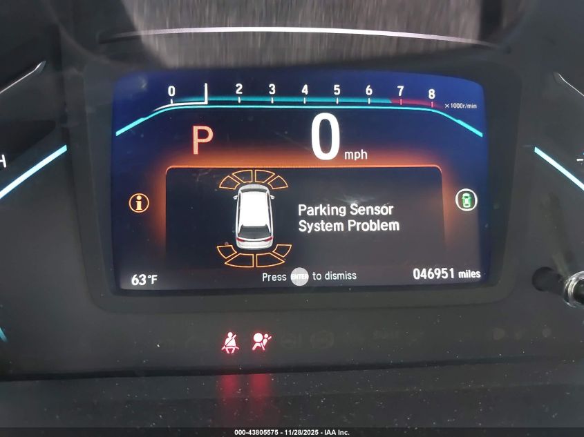 2021 Honda Odyssey Elite VIN: 5FNRL6H90MB016307 Lot: 43805575