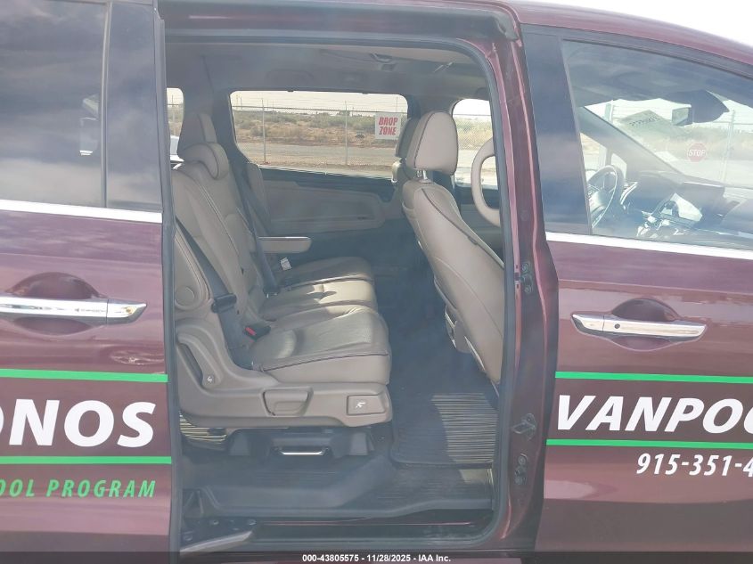 2021 Honda Odyssey Elite VIN: 5FNRL6H90MB016307 Lot: 43805575