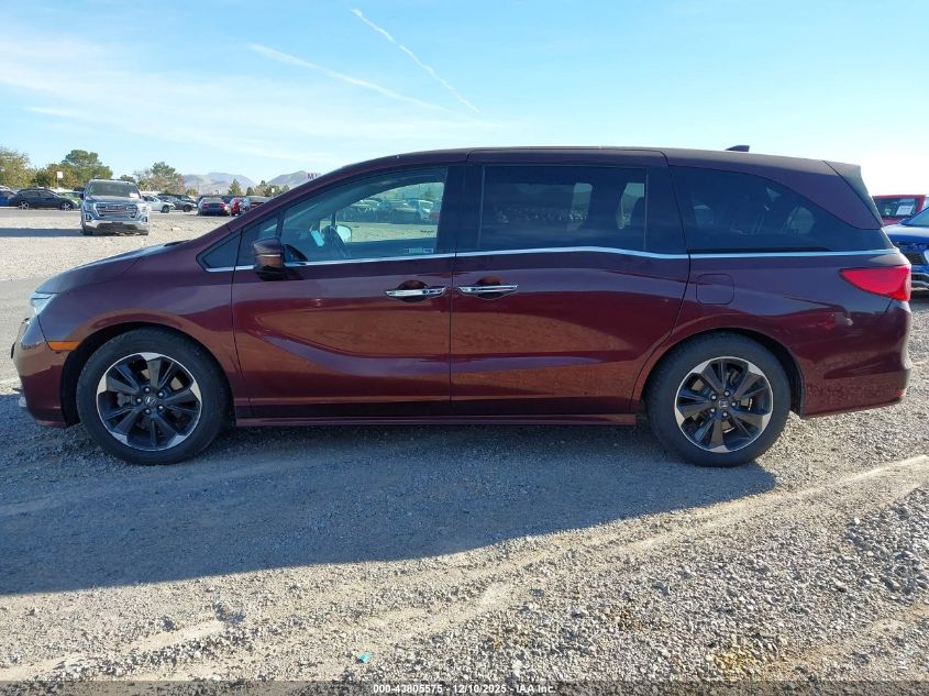 2021 Honda Odyssey Elite VIN: 5FNRL6H90MB016307 Lot: 43805575