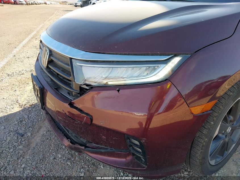 2021 Honda Odyssey Elite VIN: 5FNRL6H90MB016307 Lot: 43805575