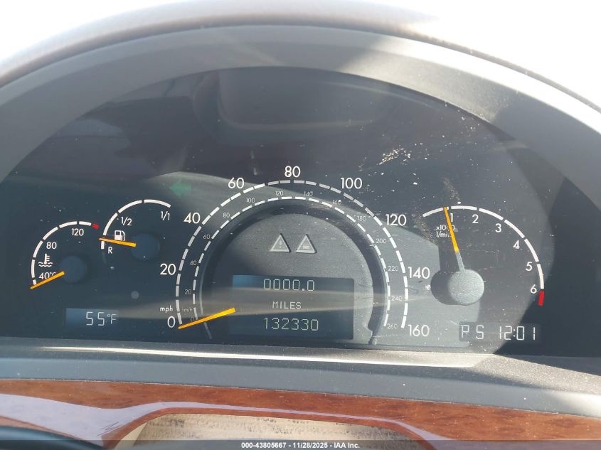 2002 Mercedes-Benz S 430 VIN: WDBNG70J82A297274 Lot: 43805667