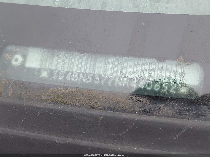 1992 Buick Roadmaster VIN: 1G4BN5377NR440652 Lot: 43805673