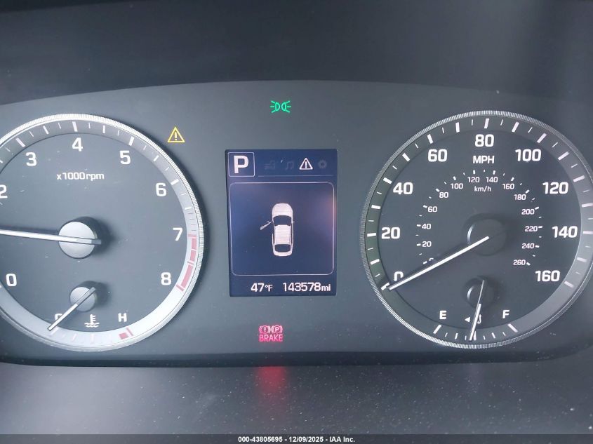 2015 Hyundai Sonata Se VIN: 5NPE24AFXFH151742 Lot: 43805695