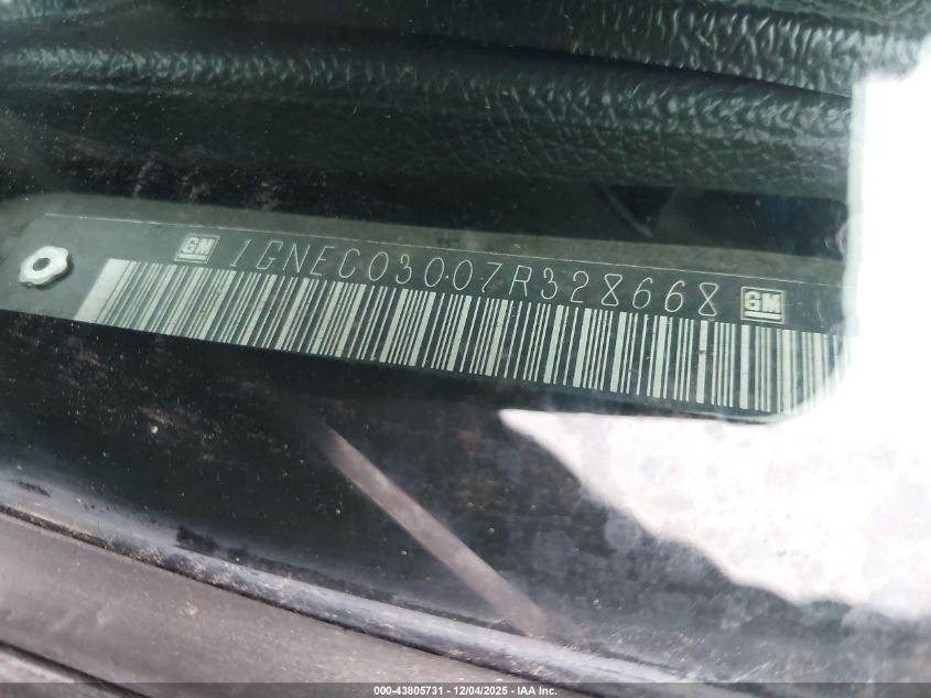 2007 Chevrolet Tahoe Police VIN: 1GNEC03007R328668 Lot: 43805731