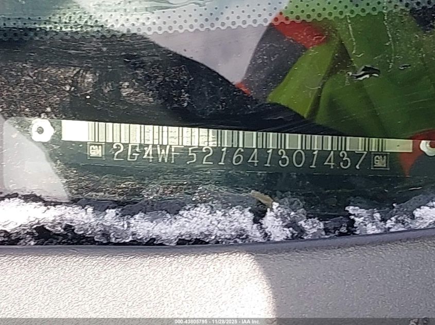 2004 Buick Regal Gs VIN: 2G4WF521641301437 Lot: 43805795