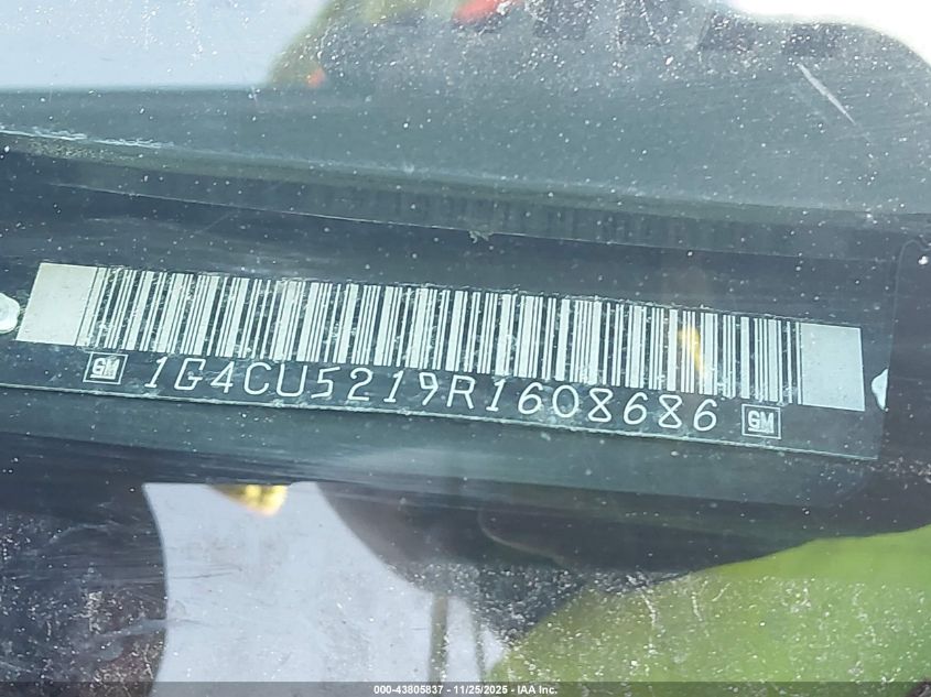 1994 Buick Park Avenue Ultra VIN: 1G4CU5219R1608686 Lot: 43805837