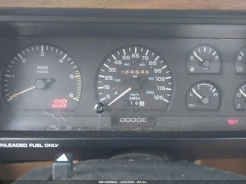 1992 Dodge Dakota VIN: 1B7FL26X6NS683819 Lot: 43805842