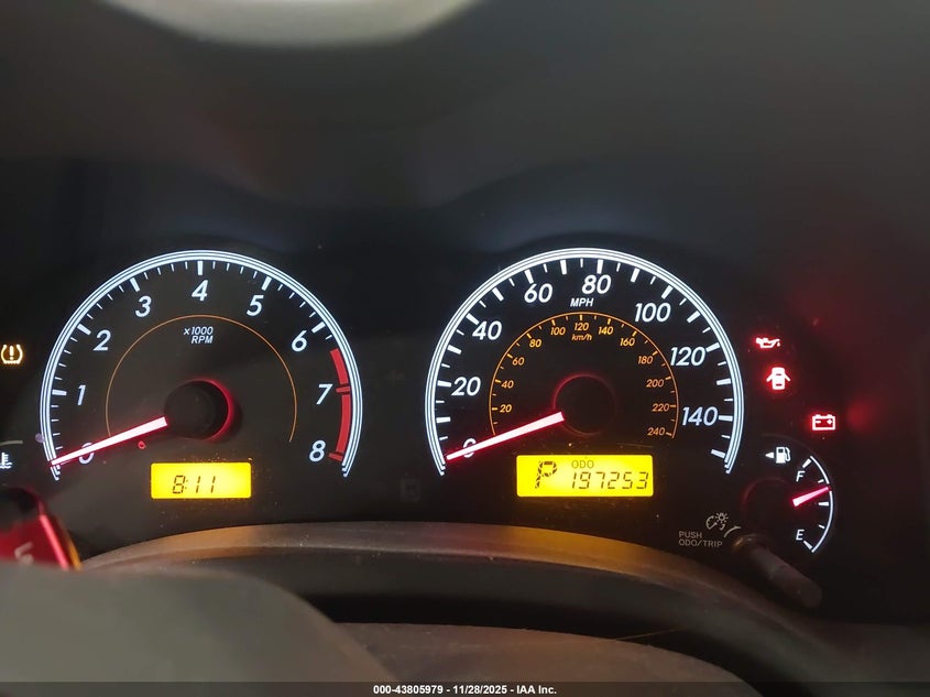 2009 Toyota Corolla Xle VIN: JTDBL40E19J029579 Lot: 43805979