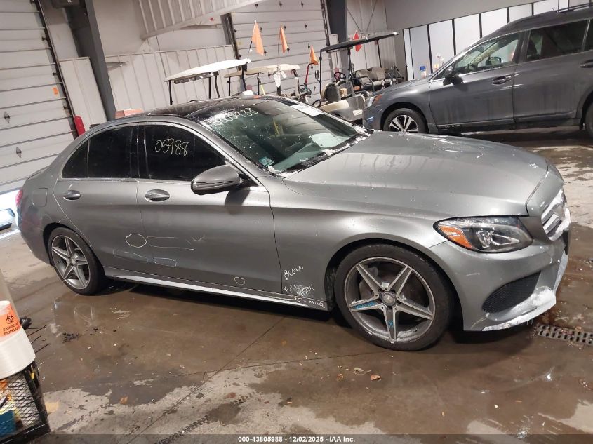 2016 Mercedes-Benz C 300 Sport 4Matic VIN: 55SWF4KB0GU115917 Lot: 43805988