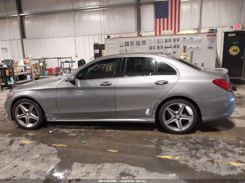 2016 Mercedes-Benz C 300 Sport 4Matic VIN: 55SWF4KB0GU115917 Lot: 43805988