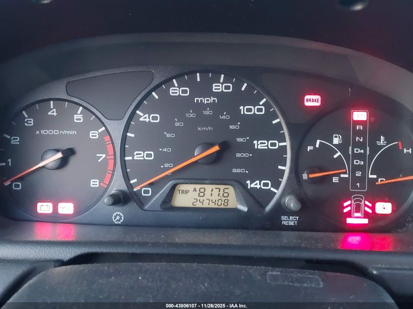 2000 Honda Odyssey Lx VIN: 2HKRL1857YH547284 Lot: 43806107