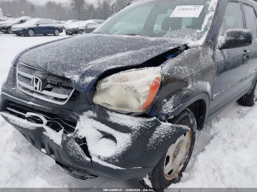 2005 Honda Cr-V Lx VIN: SHSRD78565U306285 Lot: 43806147