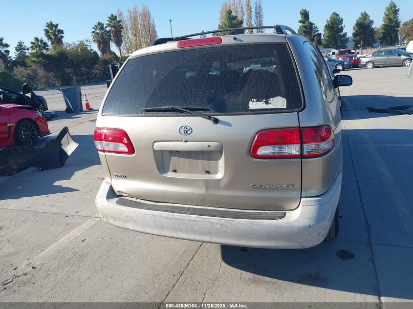 2003 Toyota Sienna Ce VIN: 4T3ZF19C33U536174 Lot: 43806153