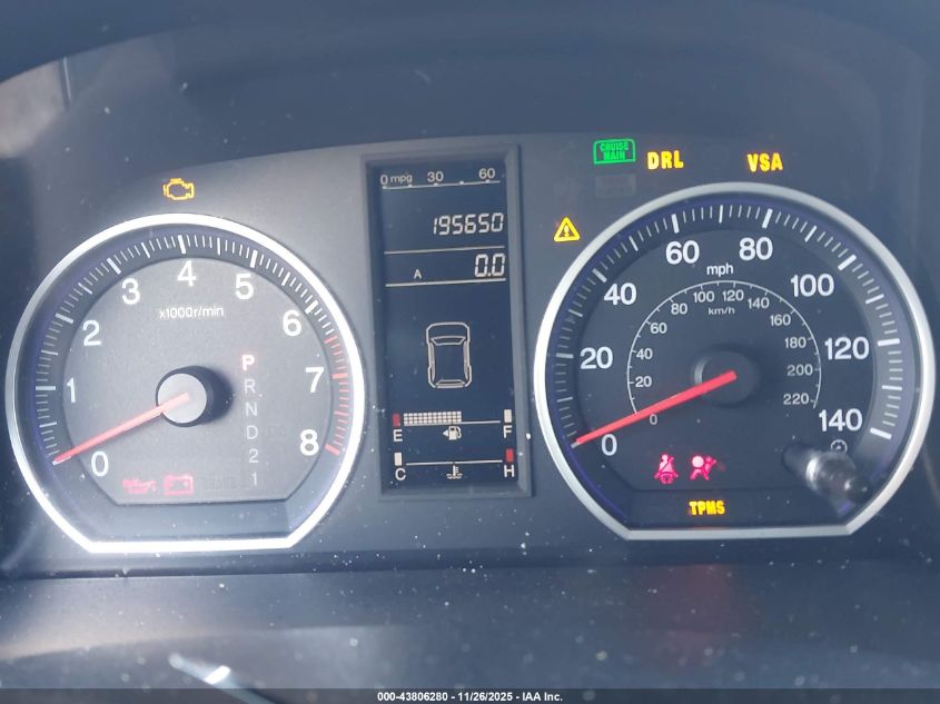 2009 Honda Cr-V Lx VIN: 3CZRE38379G703929 Lot: 43806280