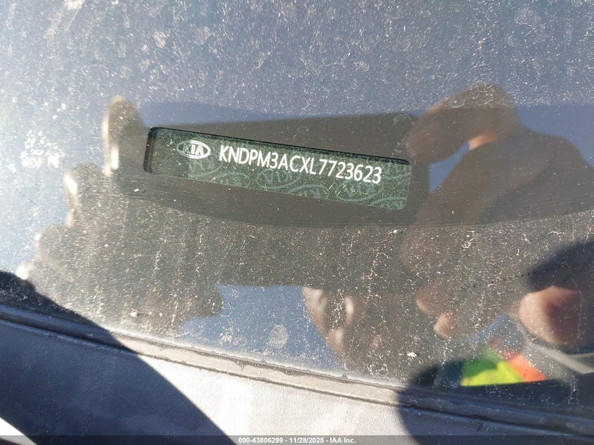2020 Kia Sportage Lx VIN: KNDPM3ACXL7723623 Lot: 43806299