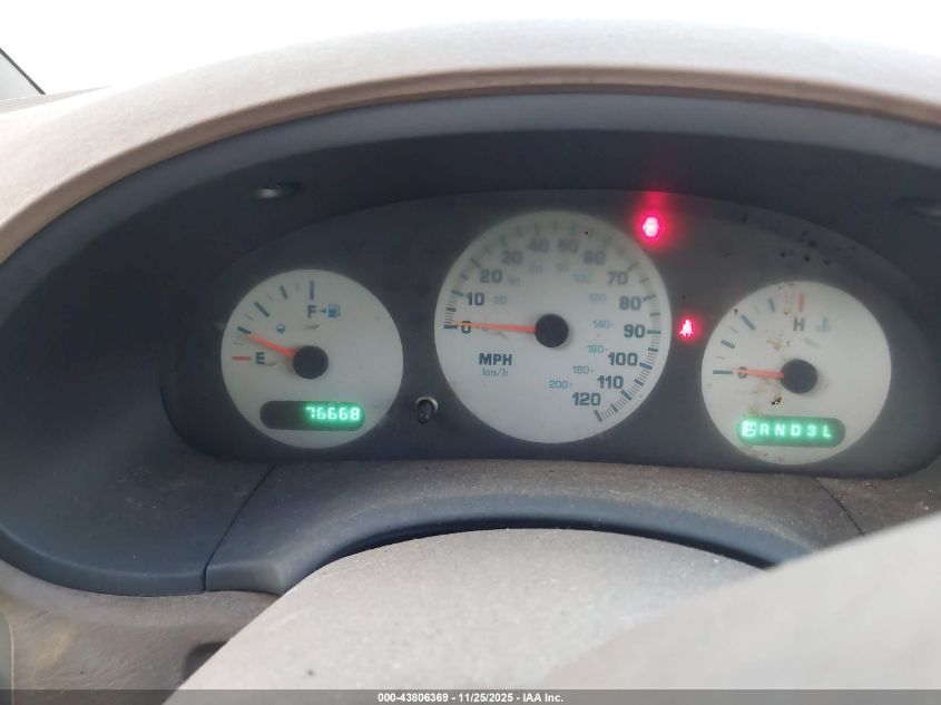 2002 Chrysler Voyager VIN: 1C4GJ25312B645354 Lot: 43806369