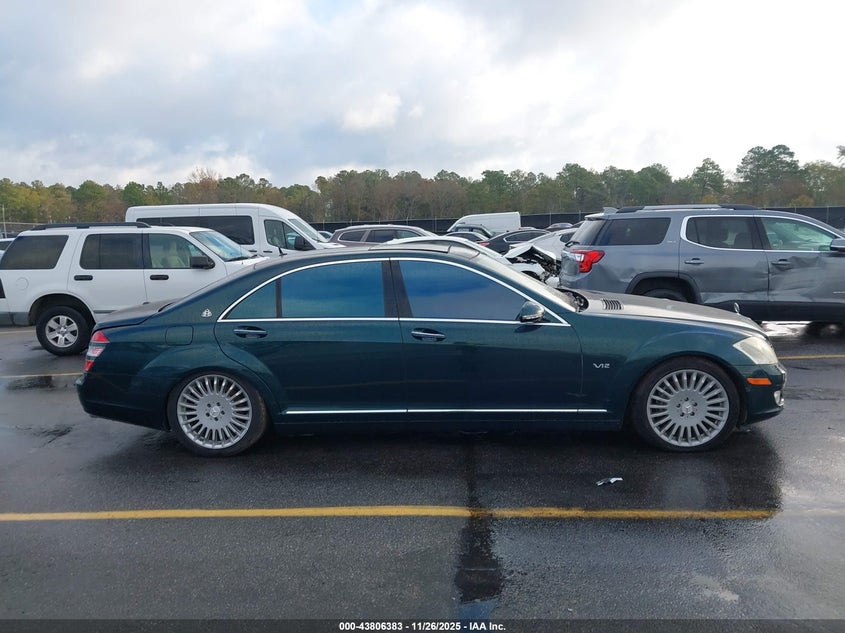 2007 Mercedes-Benz S 600 VIN: WDDNG76X87A082875 Lot: 43806383
