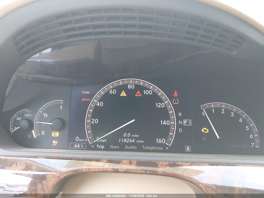 2007 Mercedes-Benz S 600 VIN: WDDNG76X87A082875 Lot: 43806383