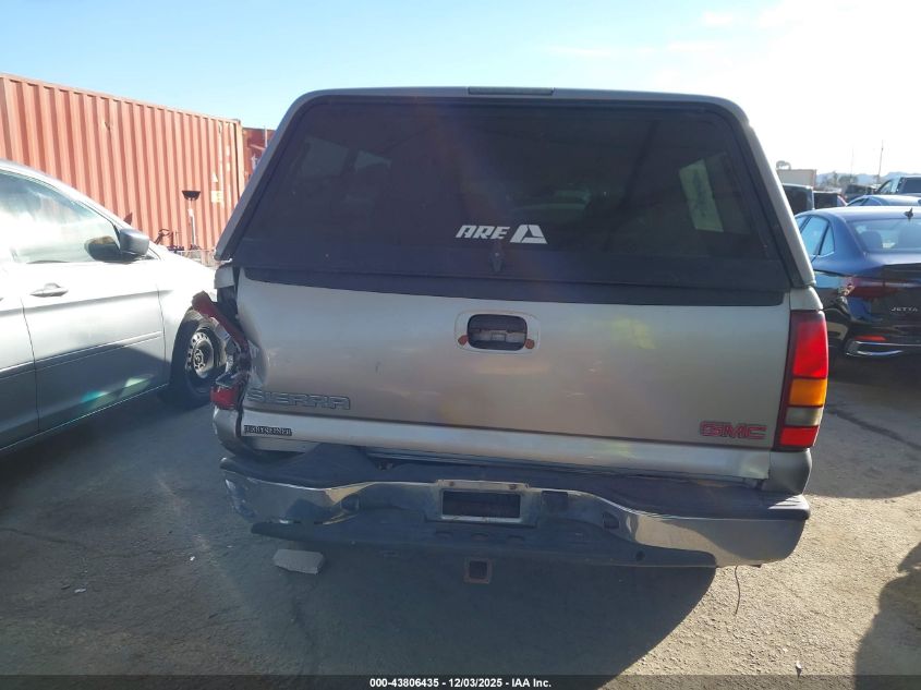 2002 GMC Sierra 1500 Sle VIN: 1GTEK19V72E295186 Lot: 43806435