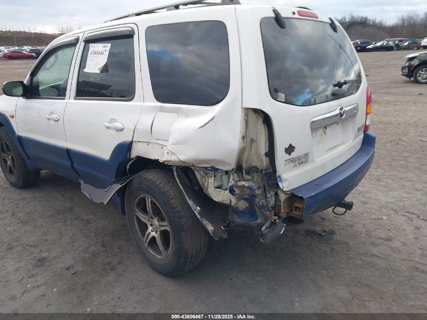 2001 Mazda Tribute Es V6/Lx V6 VIN: 4F2YU081X1KM12954 Lot: 43806467