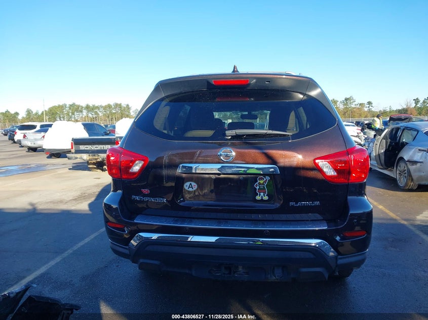 2019 Nissan Pathfinder Platinum VIN: 5N1DR2MN2KC648655 Lot: 43806527