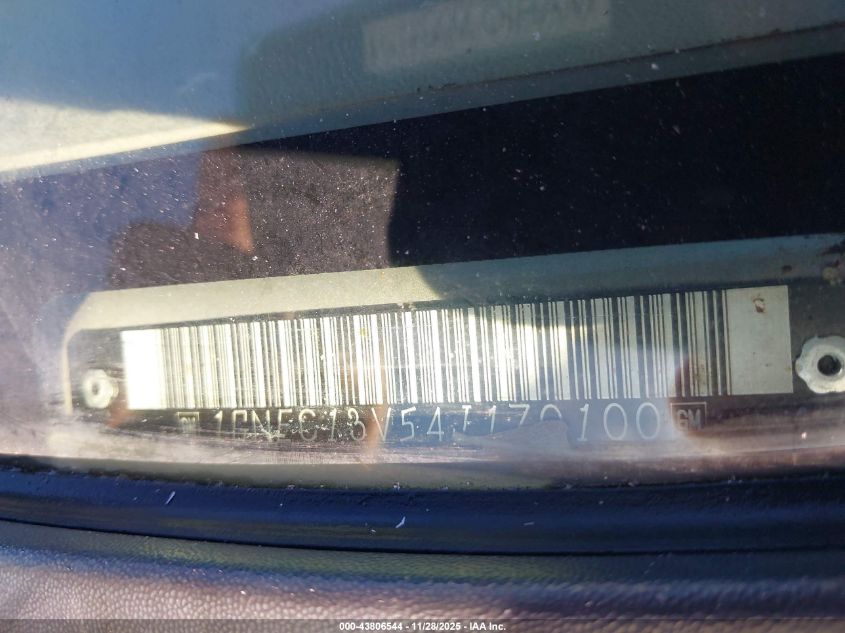 2004 Chevrolet Tahoe Ls VIN: 1GNEC13V54J170100 Lot: 43806544