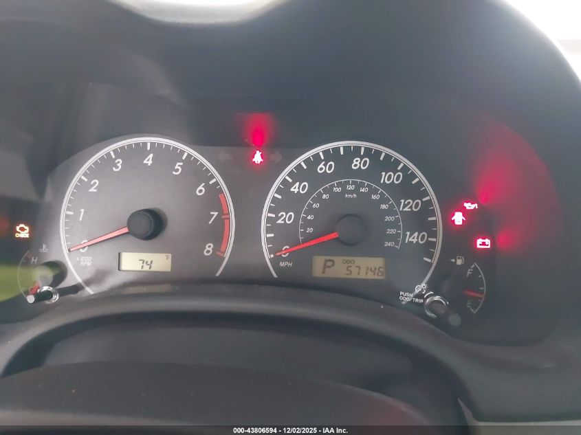 2012 Toyota Corolla Le VIN: 2T1BU4EE8CC807935 Lot: 43806594