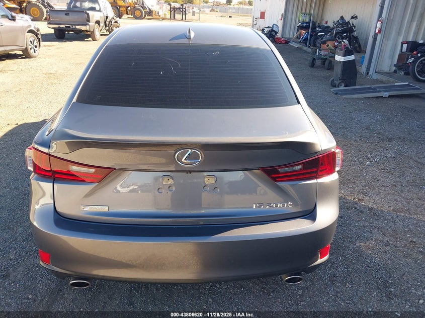 2016 Lexus Is 200T VIN: JTHBA1D2XG5034286 Lot: 43806620