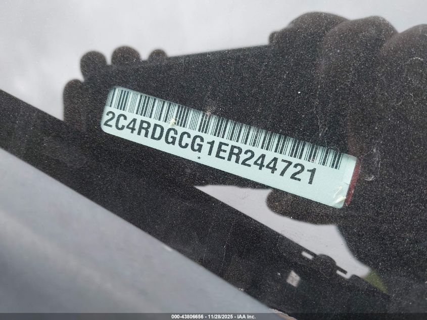 2014 Dodge Grand Caravan Sxt VIN: 2C4RDGCG1ER244721 Lot: 43806656