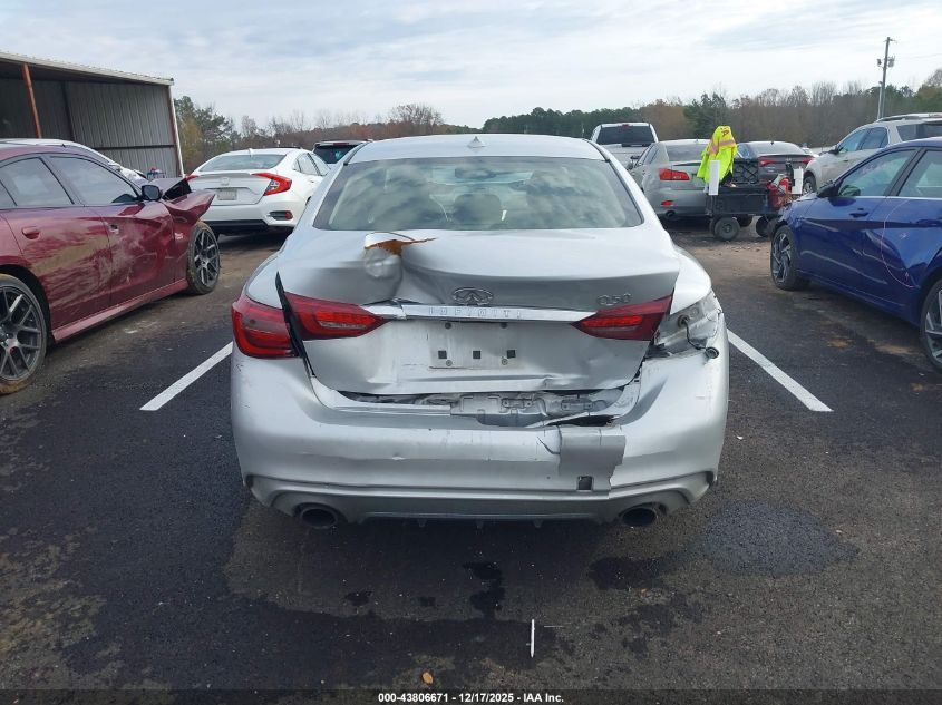 2019 Infiniti Q50 3.0T Luxe VIN: JN1EV7APXKM543124 Lot: 43806671